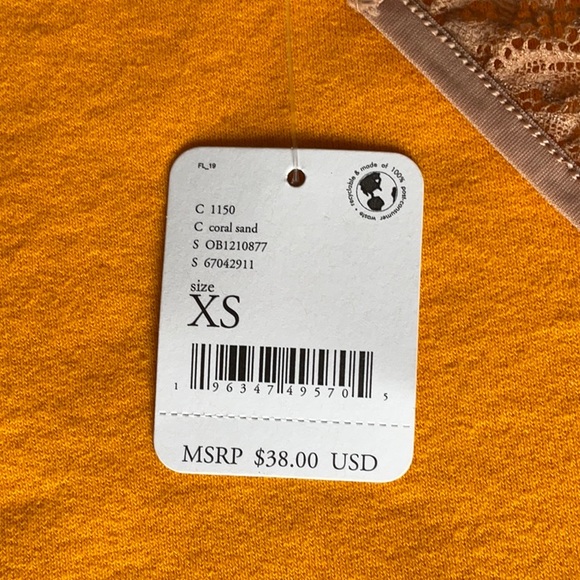 Free People Sand Hyper Plunge Underwire Bra Size XS, NWT - Picture 10 of 10